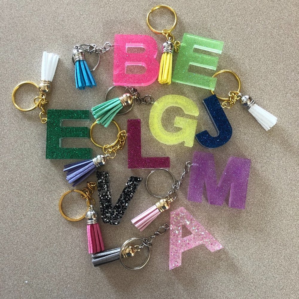 Add to your BOGG Bag !!  Made To Order CUSTOM Letter/Number Keychains!!